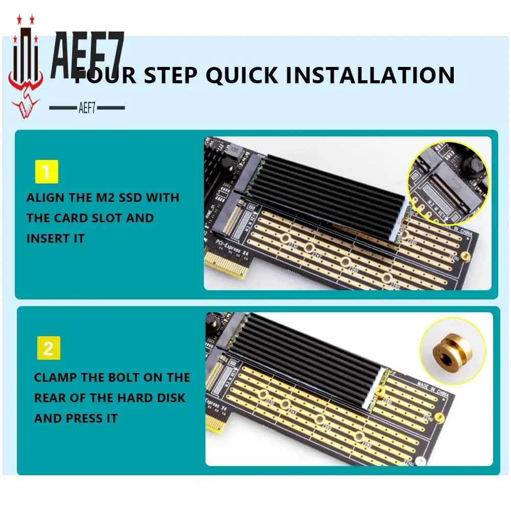 Адаптер AEF7-SSU PCI-E X4 к двойному адаптеру Nvme Pcie, SSD M.2 Nvme с поддержкой карт PCI-E X8/X16 M.2 (ключ M) Nvme SSD 22110/2280/2260/2242
Адаптер AEF7-SSU PCI-E X4 к двойному адаптеру Nvme Pcie, SSD M.2 Nvme с поддержкой карт PCI-E X8/X16 M.2 (ключ M) Nvme SSD 22110/2280/2260/2242