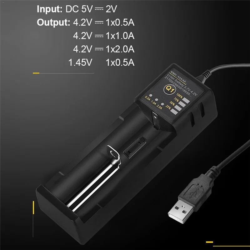 【Купить сейчас】 Зарядное устройство 2X 18650 26650 USB Smart Никель-водород Aa Aaa 21700 Зарядное устройство для литиевых батарей с одним слотом
【Купить сейчас】 Зарядное устройство 2X 18650 26650 USB Smart Никель-водород Aa Aaa 21700 Зарядное устройство для литиевых батарей с одним слотом