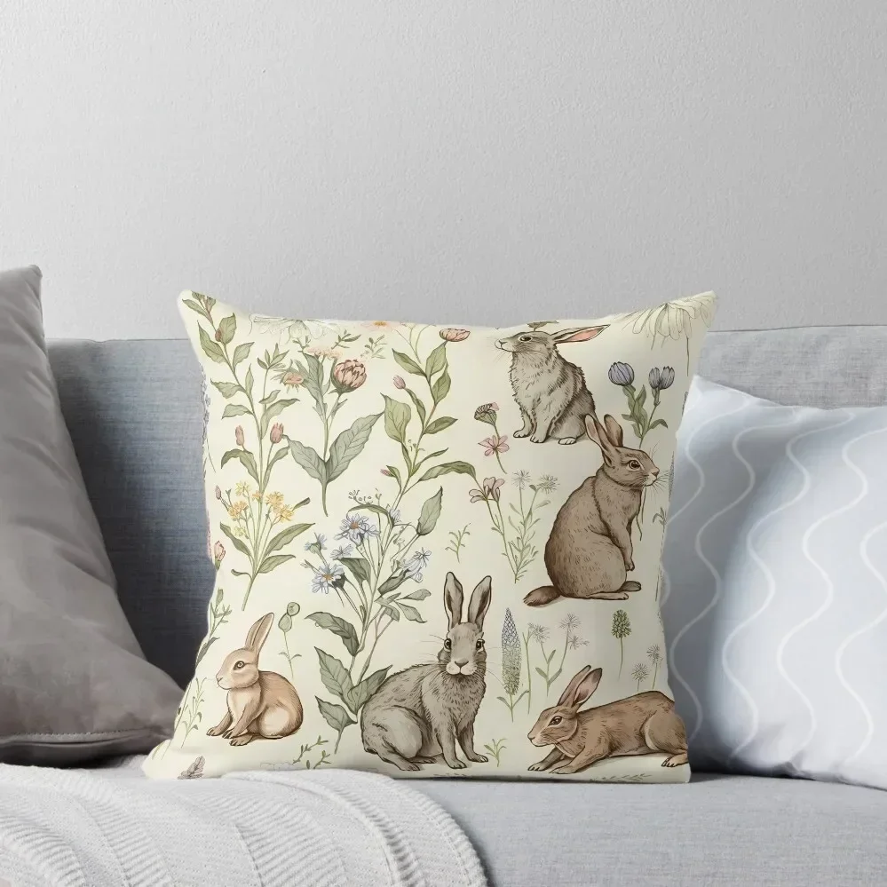 Rabbits and Wildflowers Throw Pillow Cusions Cover Pillow Case Cushion Cover Set Couch Cushions pillow
Rabbits and Wildflowers Throw Pillow Cusions Cover Pillow Case Cushion Cover Set Couch Cushions pillow