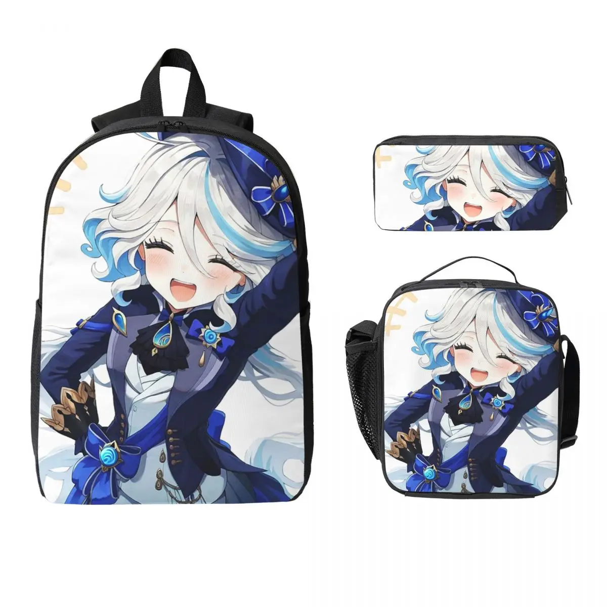 Furina Genshin Impact Backpack Boys Girls BookBag School Bag Laptop Shoulder Bags 3ps Insulated Lunch Bag Pencil Case
Furina Genshin Impact Backpack Boys Girls BookBag School Bag Laptop Shoulder Bags 3ps Insulated Lunch Bag Pencil Case