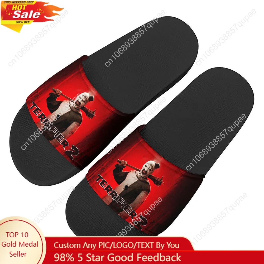 Terrifier Clown halloween Slippers Home Water Shoes Mens Womens Teenagers Outdoor Beach Pool Sandals Custom Summer Slipper
Terrifier Clown halloween Slippers Home Water Shoes Mens Womens Teenagers Outdoor Beach Pool Sandals Custom Summer Slipper