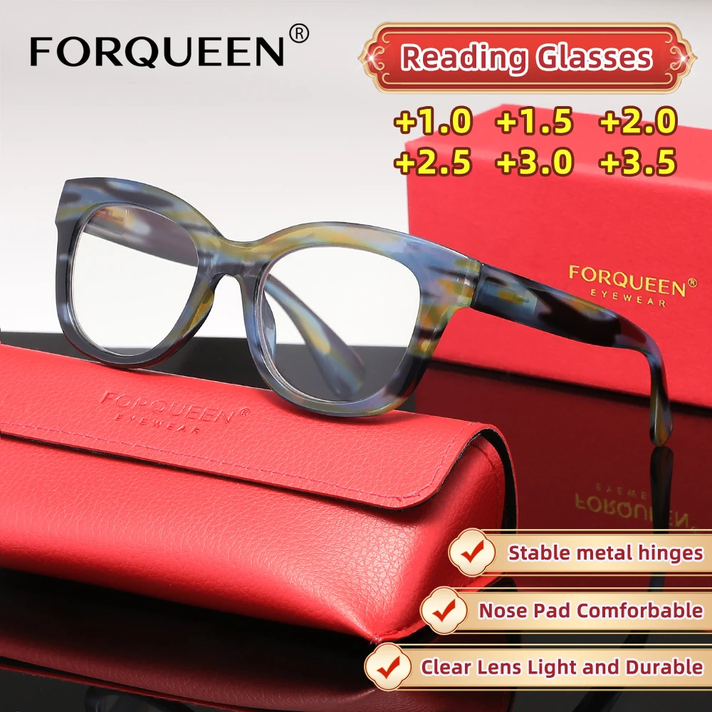 Очки для чтения FORQUEEN, дизайн кошачьих глаз, женские и мужские очки с синим светом для пресбиопии, очки для чтения + 1,0 + 1,5 + 2,0 + 2,5 + 3,0 + 3,5
Очки для чтения FORQUEEN, дизайн кошачьих глаз, женские и мужские очки с синим светом для пресбиопии, очки для чтения + 1,0 + 1,5 + 2,0 + 2,5 + 3,0 + 3,5