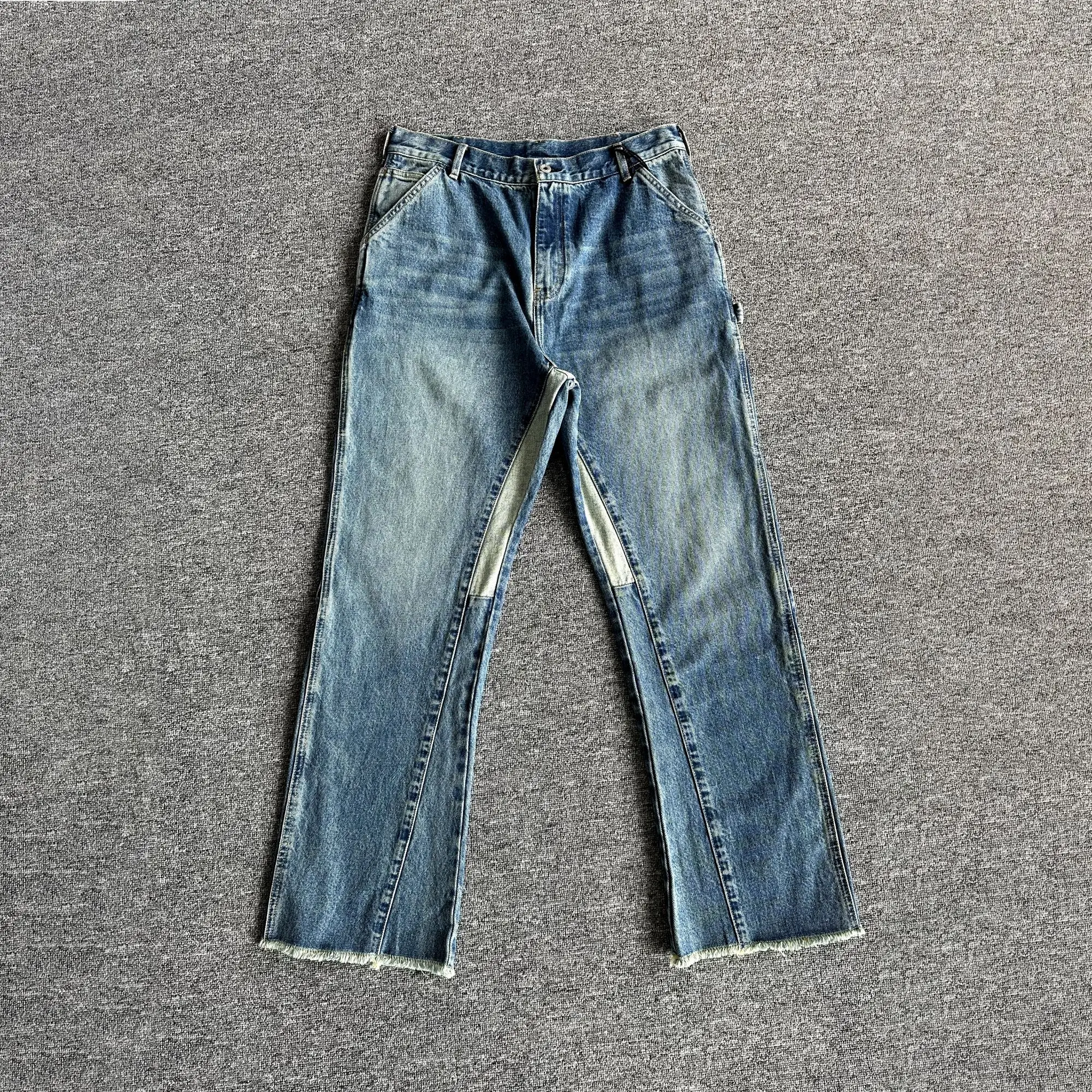 Retro Waed Distred Patchwork Micro Flared Jeans 3D Tailoring Logging ket Sle Casual Long Pants Men's Clothing
Retro Waed Distred Patchwork Micro Flared Jeans 3D Tailoring Logging ket Sle Casual Long Pants Men's Clothing