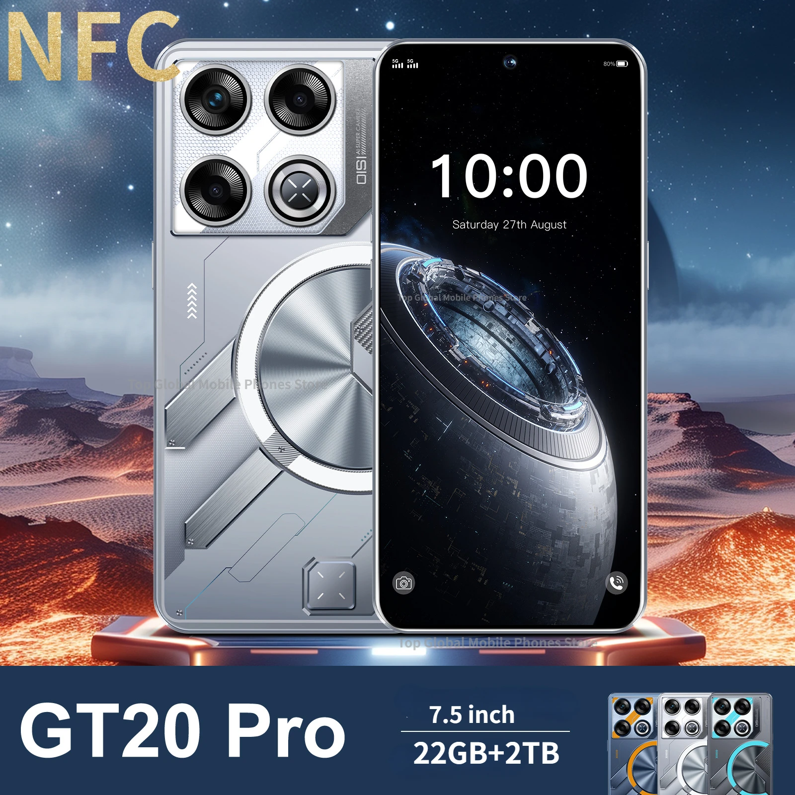Новые мобильные телефоны GT20 Pro, модель 2024 дюйма, HD, 22 ГБ +, телефон с двумя SIM-картами, мобильный телефон 7,5 мАч, разблокированный смартфон на базе Android, новинка 8000
Новые мобильные телефоны GT20 Pro, модель 2024 дюйма, HD, 22 ГБ +, телефон с двумя SIM-картами, мобильный телефон 7,5 мАч, разблокированный смартфон на базе Android, новинка 8000