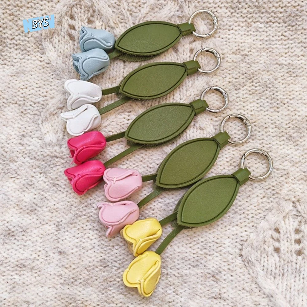 Lovely Hanger Tulip Leather Pendant Handmade DIY Flower Pu Keychain Korean Fashion Bag Charm Bag Pendant
Lovely Hanger Tulip Leather Pendant Handmade DIY Flower Pu Keychain Korean Fashion Bag Charm Bag Pendant