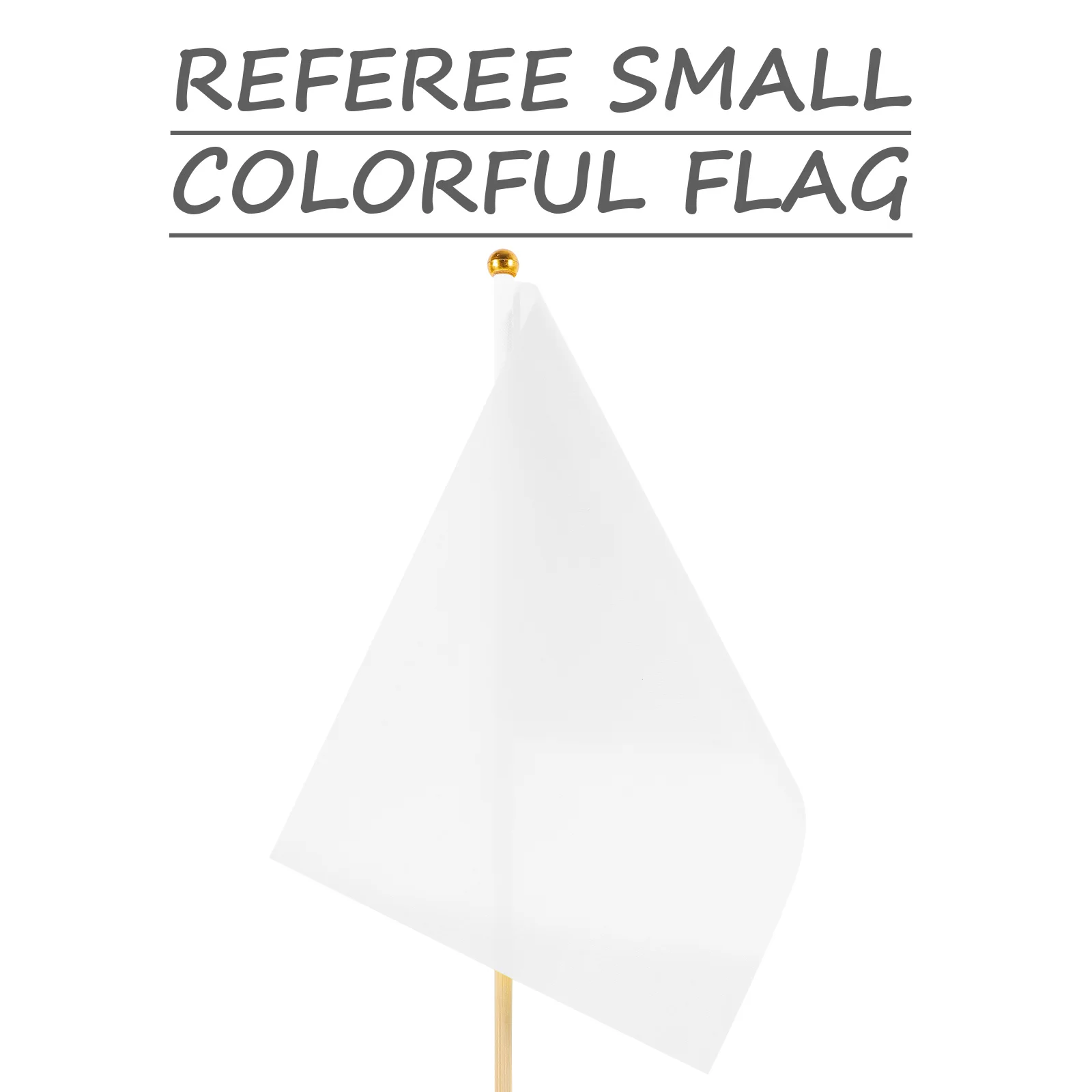 50Pcs Referee Flags Small Handheld Flags Wear-Resistant Polyester Material for Sports Game Signal Parade Party Decoration