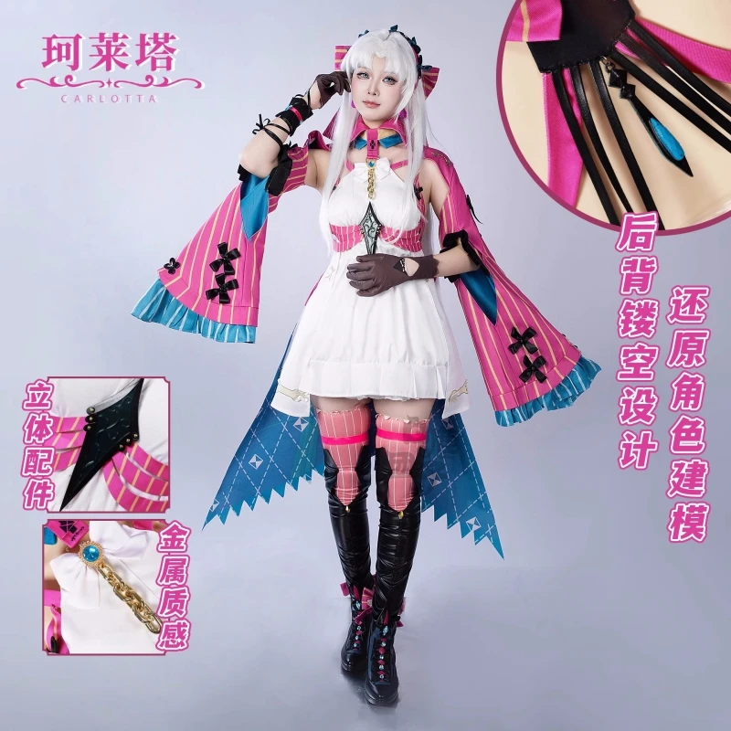Carlotta Montelli Cosplay Wuthering Waves Anime Women Sexy Dress Costume Halloween Comic-con Party Suit Role Play Clothing 2025
Carlotta Montelli Cosplay Wuthering Waves Anime Women Sexy Dress Costume Halloween Comic-con Party Suit Role Play Clothing 2025