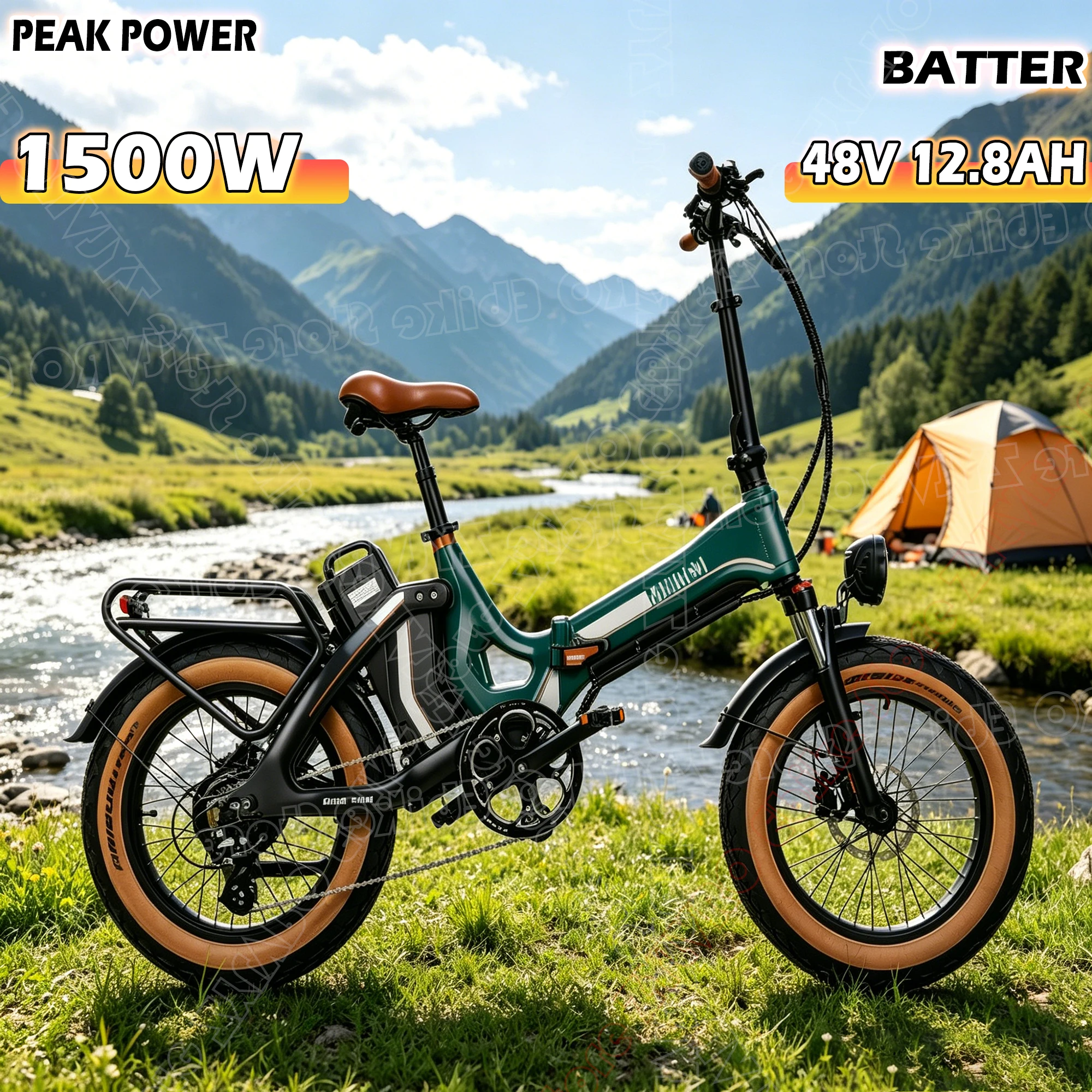 Mihogo One Electric Bike 1500W Peak 1000W 48V 13Ah+16Ah Dual Battery 20*4.0" Step-Over Folding E-bike App Hydraulic Brake 7-Speed 45km/h
Mihogo One Electric Bike 1500W Peak 1000W 48V 13Ah+16Ah Dual Battery 20*4.0" Step-Over Folding E-bike App Hydraulic Brake 7-Speed 45km/h
