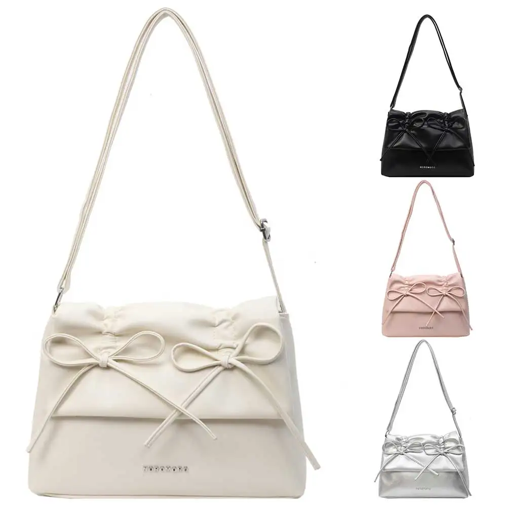 Women Bowknot Pu Shoulder Bag Casual Handbag With Flap Cover Trendy Bag Stylish Fashion for Daily Office Use Solid Color Handbag
Women Bowknot Pu Shoulder Bag Casual Handbag With Flap Cover Trendy Bag Stylish Fashion for Daily Office Use Solid Color Handbag