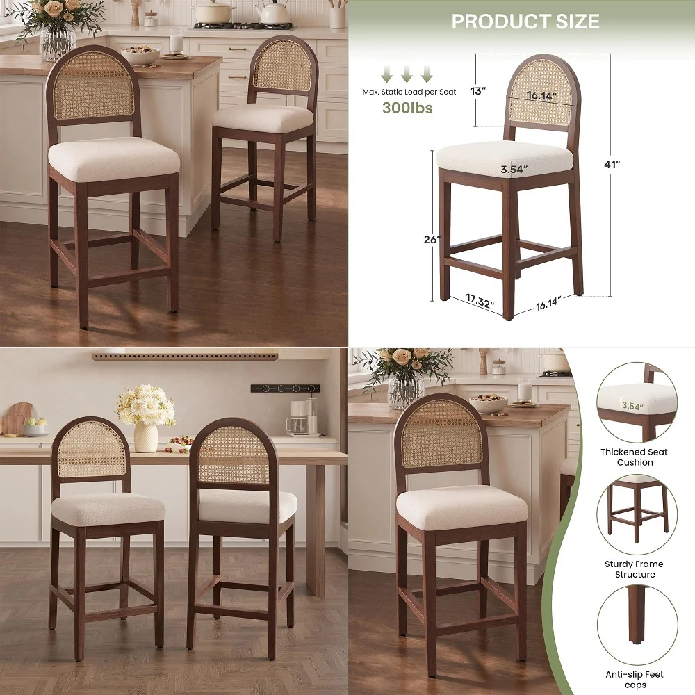 Bar Stools Set of 3, Wooden Upholstered PU Leather Barstools with Back amp Footrest,Seat Adjustable Height 24.533.5IN,Counter H
Bar Stools Set of 3, Wooden Upholstered PU Leather Barstools with Back amp Footrest,Seat Adjustable Height 24.533.5IN,Counter H