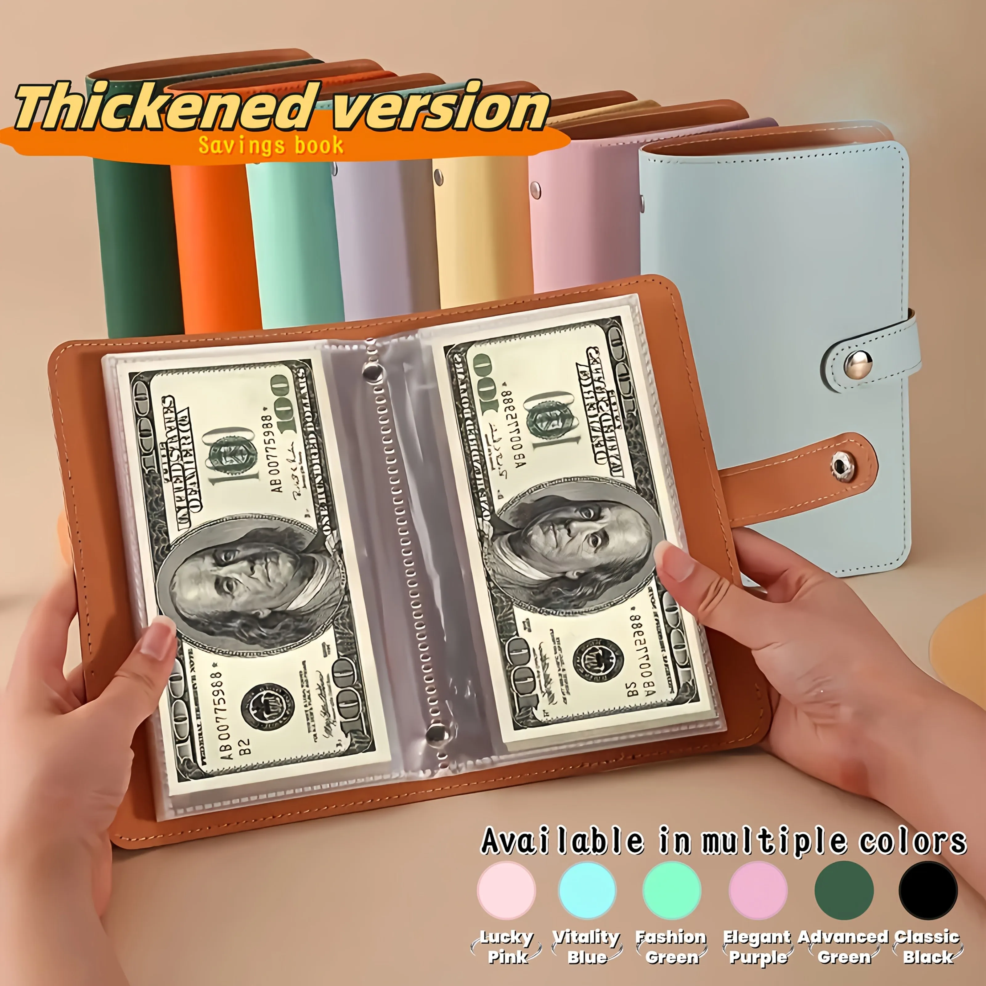 Money Saving Book Money Saving Challenge Book - A6 PU Budget Notebook for Cash Bills Coins Stamps Cards, Large Capacity Financial Organizer for Women Men Housewives Office Workers Daily Saving & Financial Planning
Money Saving Book Money Saving Challenge Book - A6 PU Budget Notebook for Cash Bills Coins Stamps Cards, Large Capacity Financial Organizer for Women Men Housewives Office Workers Daily Saving & Financial Planning