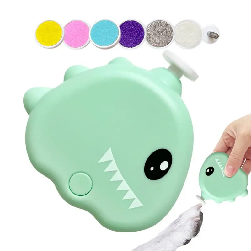Pet Nail Grinder For Dogs 40db 3 Modes Adjustable Dinosaur Shape Electric Nail Grinder Low Noise Cordless Gentle Grooming Tool 
Pet Nail Grinder For Dogs 40db 3 Modes Adjustable Dinosaur Shape Electric Nail Grinder Low Noise Cordless Gentle Grooming Tool
