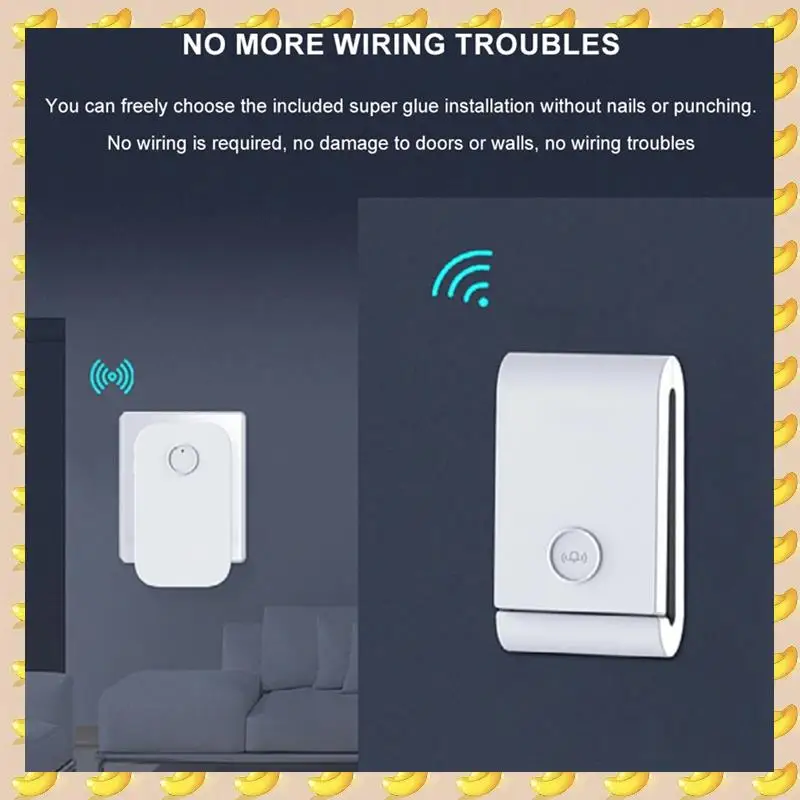 A45U 433 Mhz Self-Generating Wireless Doorbell 38 Ringtones Dingdong Doorbell Elderly Pager For Smart Home
A45U 433 Mhz Self-Generating Wireless Doorbell 38 Ringtones Dingdong Doorbell Elderly Pager For Smart Home