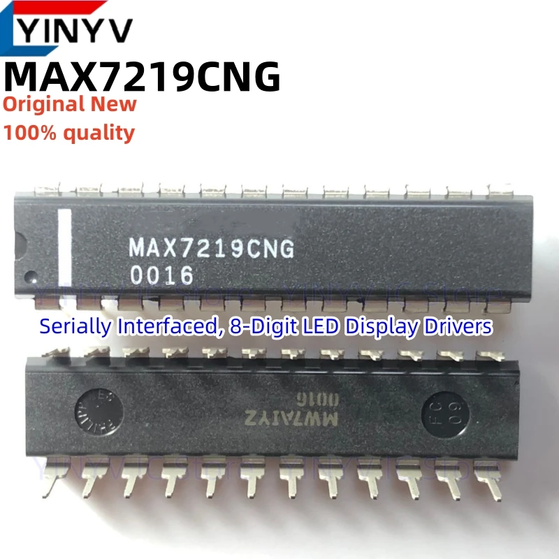 Free shipping 5Pcs MAX7219CNG MAX7219CNG+ MAX7219 DIP24 Serially Interfaced, 8-Digit LED Display Drivers Original New100%quality
Free shipping 5Pcs MAX7219CNG MAX7219CNG+ MAX7219 DIP24 Serially Interfaced, 8-Digit LED Display Drivers Original New100%quality