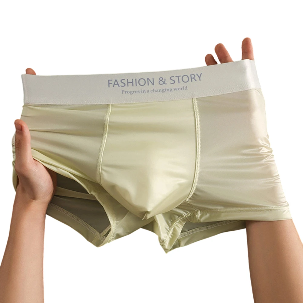 Men Glossy Smooth Satin-like Briefs Boxer Shorts Underwear For Man Calcinha Ice Silk Trunks Faux Silk Lingerie Men's Underpants
Men Glossy Smooth Satin-like Briefs Boxer Shorts Underwear For Man Calcinha Ice Silk Trunks Faux Silk Lingerie Men's Underpants