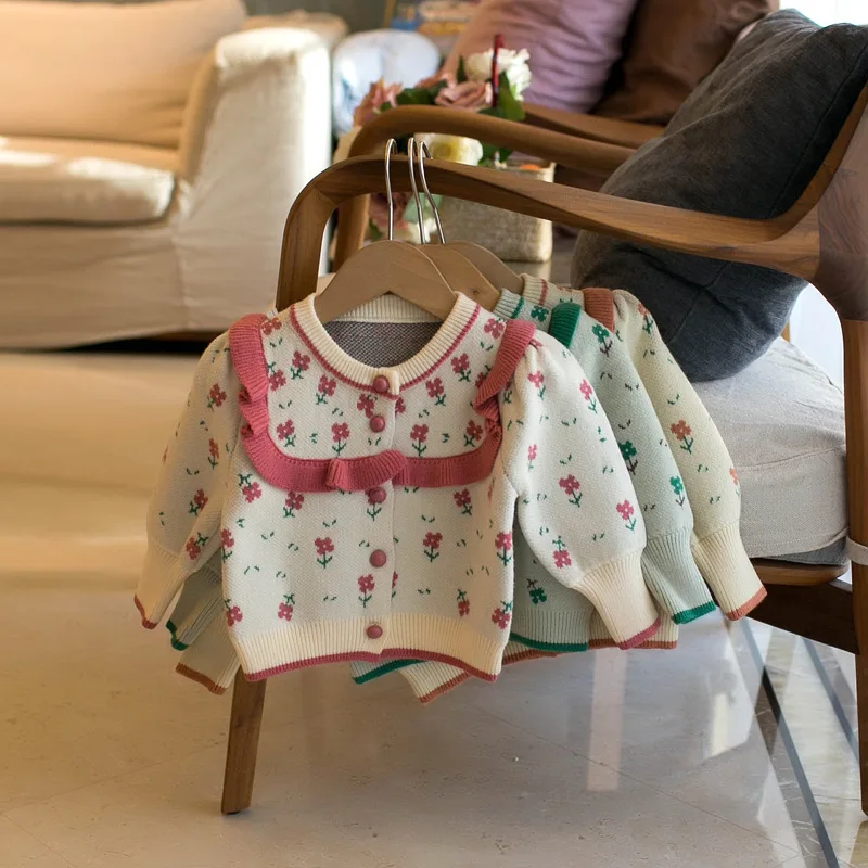 2024 Korean Version Autumn New Children's Sweater Girls' Small Flower Cardigan Coat Winter Clothes for Girls
2024 Korean Version Autumn New Children's Sweater Girls' Small Flower Cardigan Coat Winter Clothes for Girls