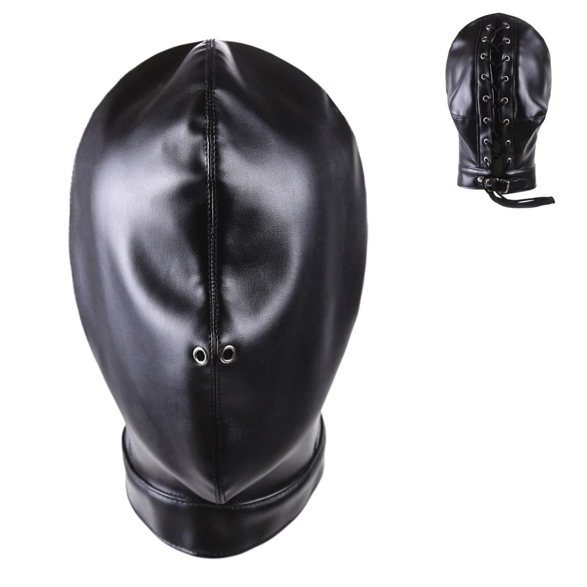 High Quality PU Leather Cosplay Face Mask with Drawstring Halloween Full Mask Hood for Women Men RolePlay Sexy Costume Accessory
High Quality PU Leather Cosplay Face Mask with Drawstring Halloween Full Mask Hood for Women Men RolePlay Sexy Costume Accessory