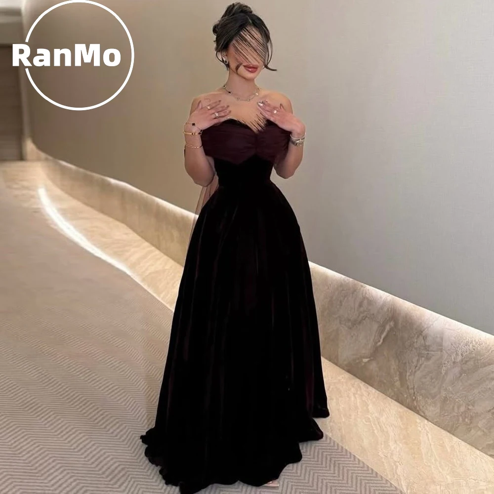 Ranmo Off Shoulder Prom Dress with Pleats A Line Party Dress Back Train Evening Celebrity Gala Dress for Arabic Women Customized
Ranmo Off Shoulder Prom Dress with Pleats A Line Party Dress Back Train Evening Celebrity Gala Dress for Arabic Women Customized