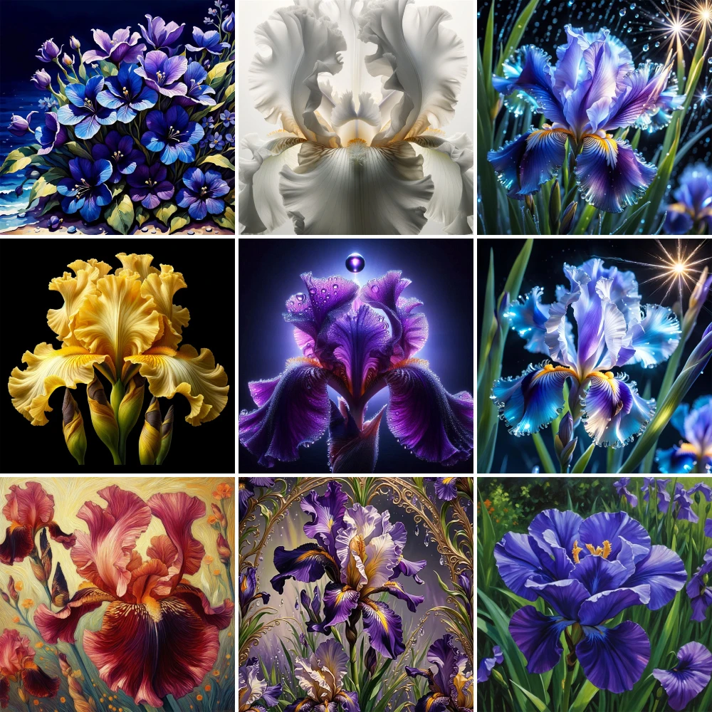 Flowers Iris Printed Water-Soluble Canvas Cross Stitch Embroidery Patterns Handicraft Knitting Craft Hobby Magic Jewelry Stamped
Flowers Iris Printed Water-Soluble Canvas Cross Stitch Embroidery Patterns Handicraft Knitting Craft Hobby Magic Jewelry Stamped