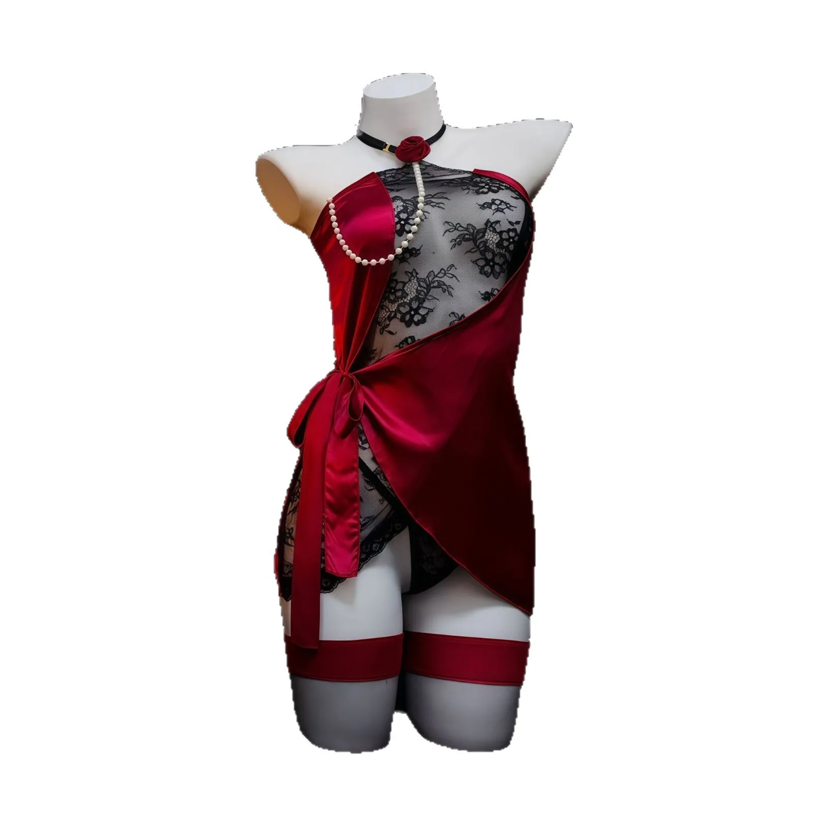 Deep Night Sexy Lingerie Night Rose Lace-Up Halter Neck Sexy Open-Breasted No-Undressing Flirtation Lingerie Pure Desire 6GA0
Deep Night Sexy Lingerie Night Rose Lace-Up Halter Neck Sexy Open-Breasted No-Undressing Flirtation Lingerie Pure Desire 6GA0