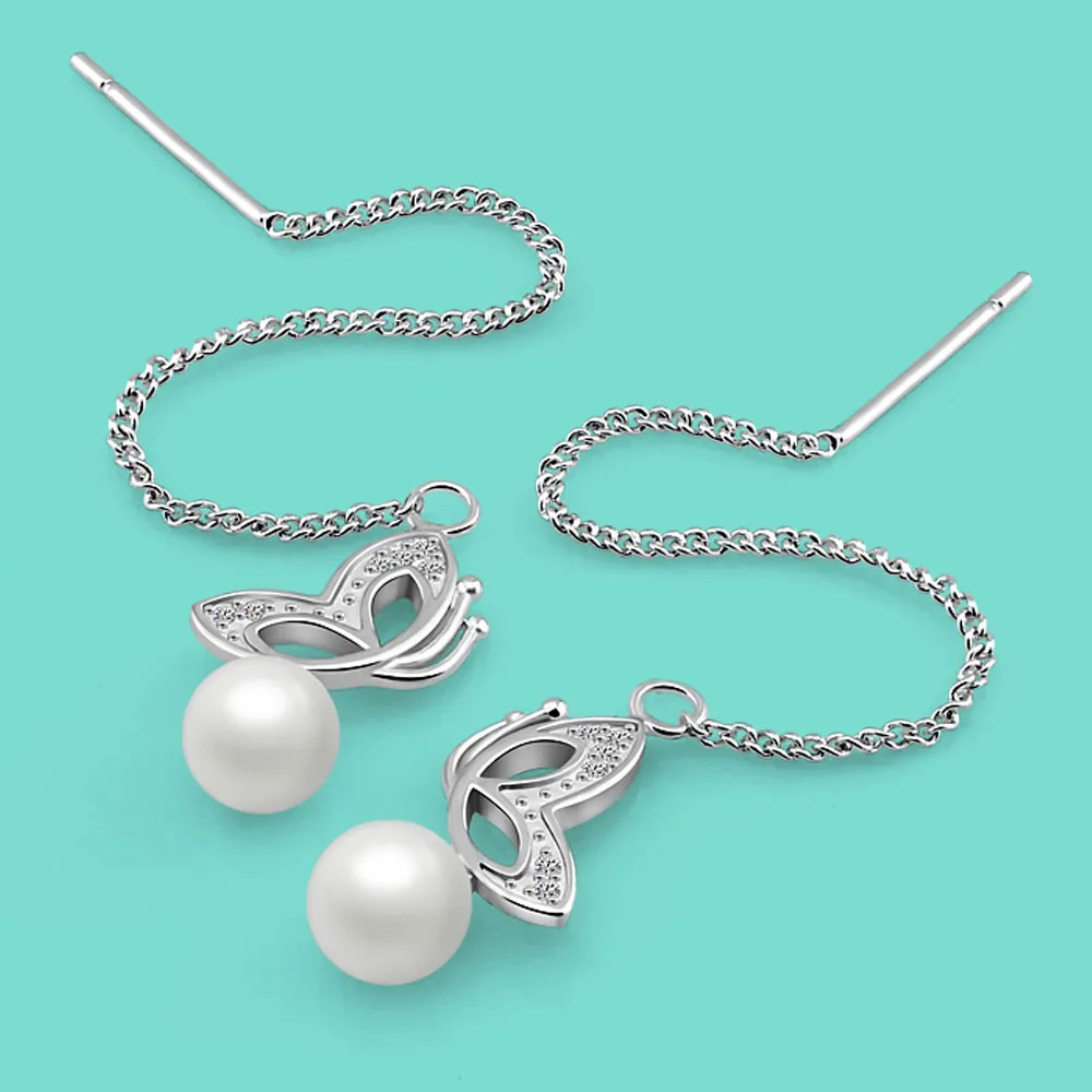Elegant 925 Sterling Silver Zircon Butterfly Wing Pearl Drop Earrings for Women Temperament Sweet Bow Earrings Fashion Jewelry
Elegant 925 Sterling Silver Zircon Butterfly Wing Pearl Drop Earrings for Women Temperament Sweet Bow Earrings Fashion Jewelry