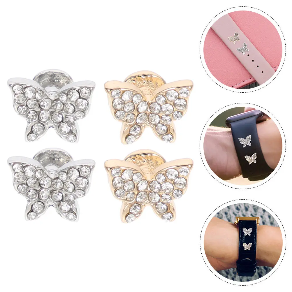 4Pcs Full Rhinestone Watch Band Charms Alloy Decorative Studs for Silicone Smartwatch Strap Accessories Watch Band Charms
4Pcs Full Rhinestone Watch Band Charms Alloy Decorative Studs for Silicone Smartwatch Strap Accessories Watch Band Charms