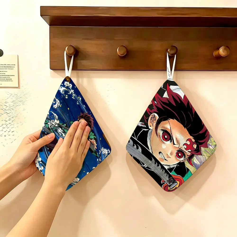 Anime Character Tanjiro Kamado Polyester Cotton Hanging Hand Towel, Super Absorbent Hand Wiping Towel for Daily Household Use
Anime Character Tanjiro Kamado Polyester Cotton Hanging Hand Towel, Super Absorbent Hand Wiping Towel for Daily Household Use