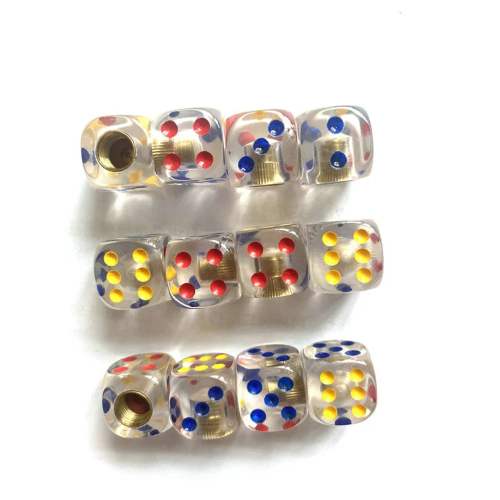 4Pcs/Set Dice Style Valve Stem Caps Tire Air Caps Cover Tire Dust Caps Anti-corrosion Leak-Proof For Car Truck Motorcycle Bike
4Pcs/Set Dice Style Valve Stem Caps Tire Air Caps Cover Tire Dust Caps Anti-corrosion Leak-Proof For Car Truck Motorcycle Bike