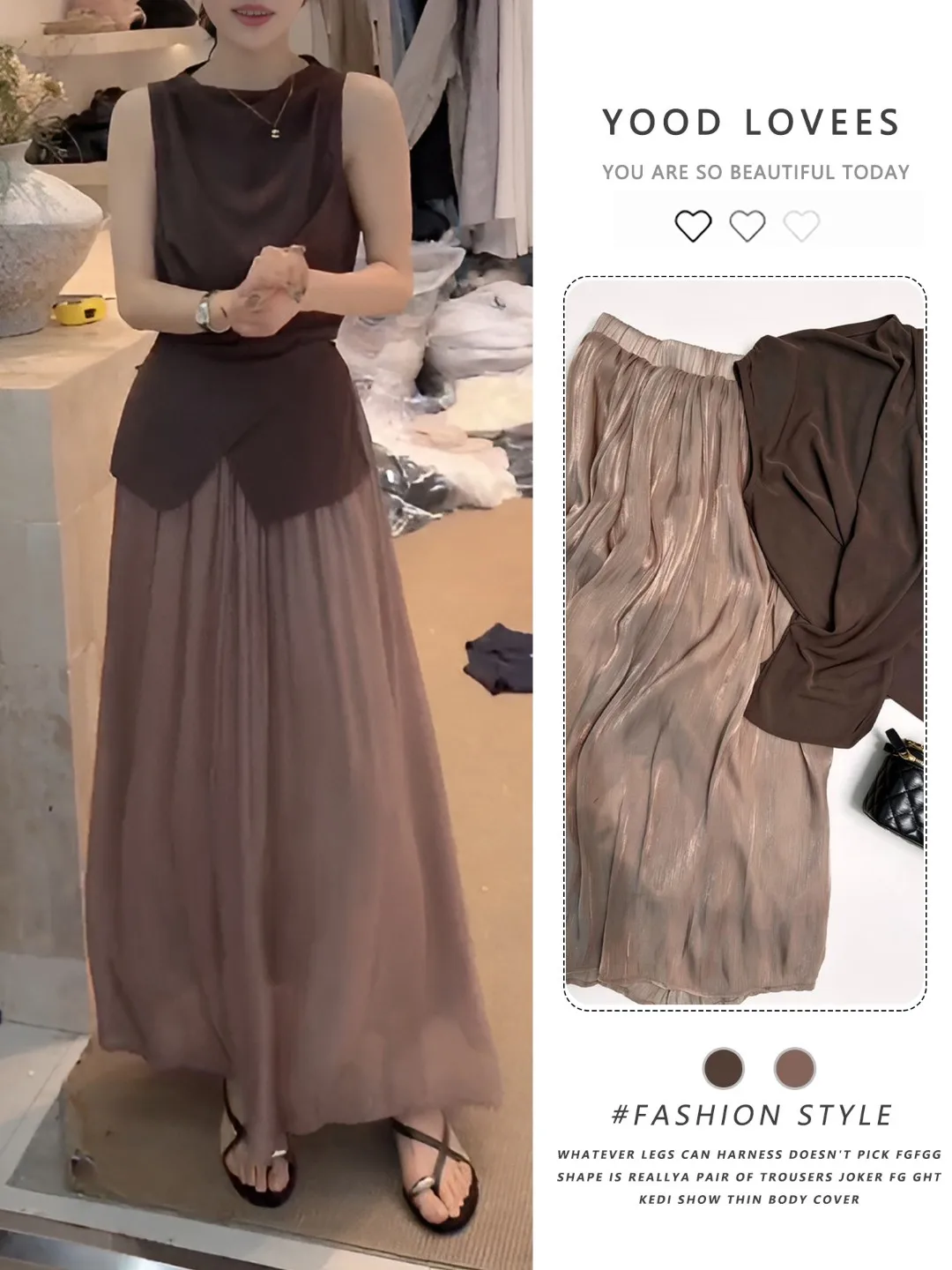 Summer 2026 Fashion Casual Outfit Women's Asymmetrical Top High Waist Skirt Two-Piece Set Commute Style Color Long Dress
Summer 2026 Fashion Casual Outfit Women's Asymmetrical Top High Waist Skirt Two-Piece Set Commute Style Color Long Dress