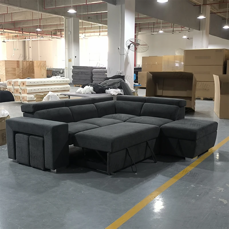 # Modern Big Sleeping Pull Out Sofa Bed Furniture Multifunctional Folding Corner Sofa Bed with Storage for Living Room
# Modern Big Sleeping Pull Out Sofa Bed Furniture Multifunctional Folding Corner Sofa Bed with Storage for Living Room