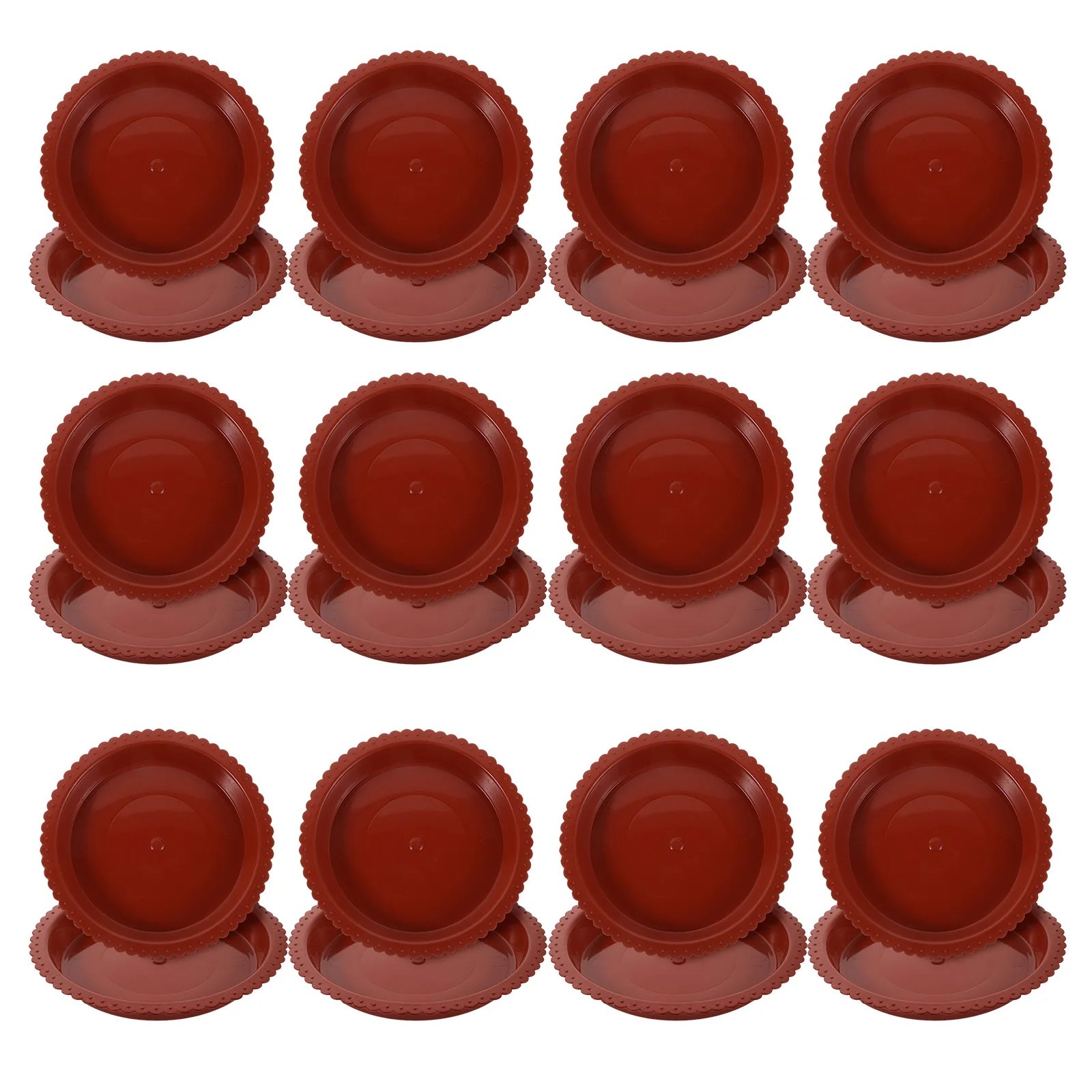 24Pcs Round Plastic Plant Pot Saucers Brown Spillproof Planter Drip Trays Indoor Outdoor Flower Pot Water Tray Saucer for Potted
24Pcs Round Plastic Plant Pot Saucers Brown Spillproof Planter Drip Trays Indoor Outdoor Flower Pot Water Tray Saucer for Potted