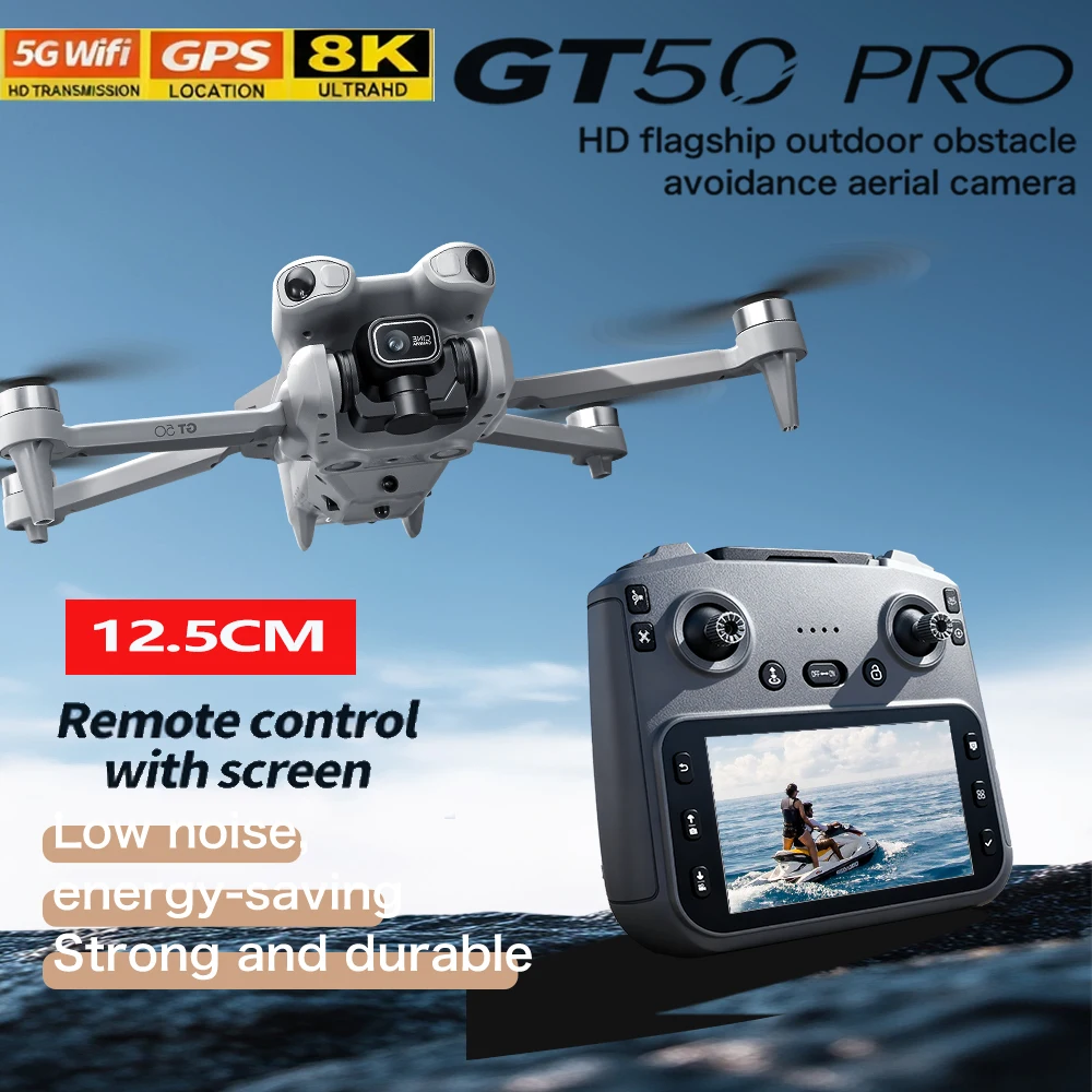 2026 NEW GT50 PRO Drone 8K HD Dual Cameras WiFi GPS Flight Aerial Photography Quadcopter Remote Control RC UAV Boys Toys Gifts
2026 NEW GT50 PRO Drone 8K HD Dual Cameras WiFi GPS Flight Aerial Photography Quadcopter Remote Control RC UAV Boys Toys Gifts