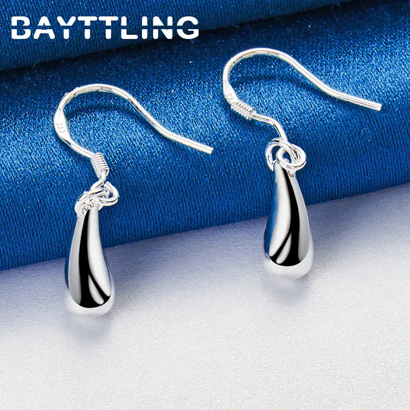 New 925 Sterling Silver Earrings Charm 30MM Simple Water Drop/Tear Drop Drop Earrings For Women Fashion Wedding Gift Jewelry
New 925 Sterling Silver Earrings Charm 30MM Simple Water Drop/Tear Drop Drop Earrings For Women Fashion Wedding Gift Jewelry