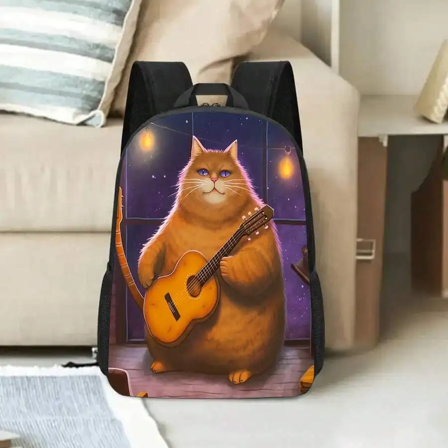 Cartoon Cat Print 17 Inch Casual Backpack Laptop Bag With Water Bottle Holder Lightweight Durable Unisex
Cartoon Cat Print 17 Inch Casual Backpack Laptop Bag With Water Bottle Holder Lightweight Durable Unisex