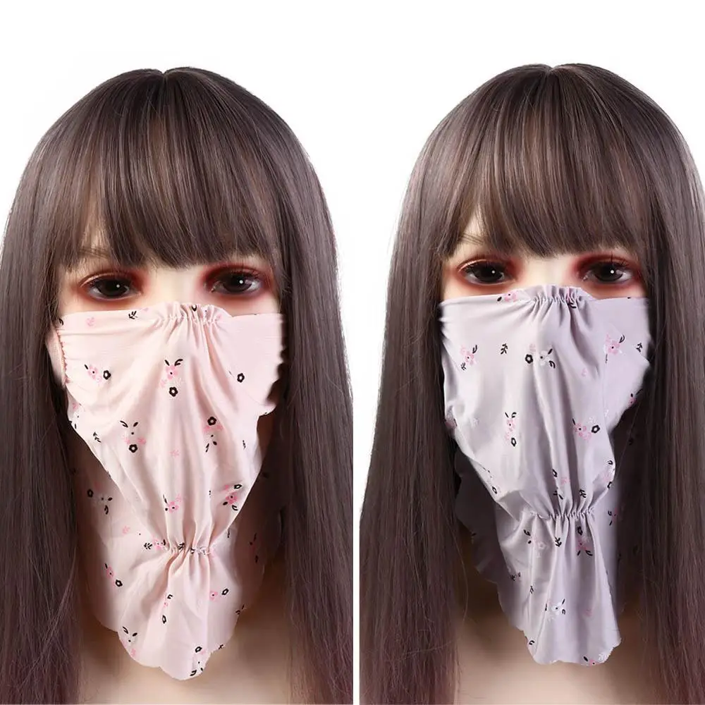Summer UV Protection Ice Silk Mask Flower Pattern Face Scarves Face Cover Face Mask Sunscreen Veil Face Gini Mask Outdoor
Summer UV Protection Ice Silk Mask Flower Pattern Face Scarves Face Cover Face Mask Sunscreen Veil Face Gini Mask Outdoor