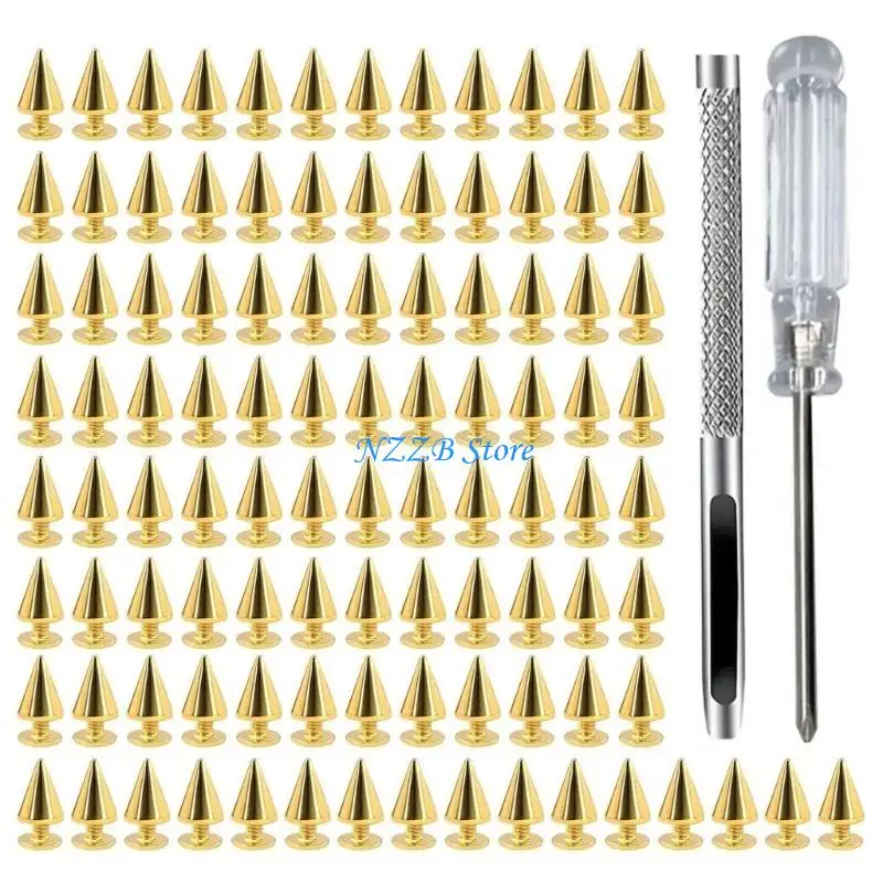 T21F 100 Pieces Elegant Screwback Spikes for Jackets Belts and Leather Crafting
T21F 100 Pieces Elegant Screwback Spikes for Jackets Belts and Leather Crafting