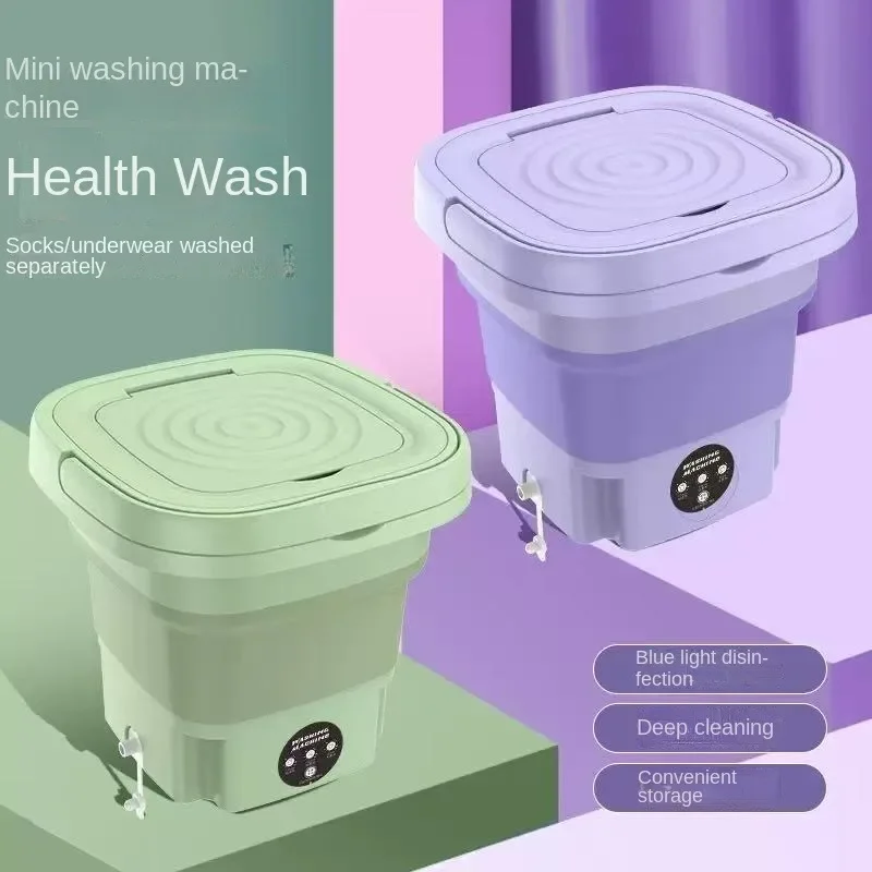 EU 8L Foldable Mini Washing Machine Spin Dryer Portable Small Washer for Socks Underwear Lingerie Space-saving Household
EU 8L Foldable Mini Washing Machine Spin Dryer Portable Small Washer for Socks Underwear Lingerie Space-saving Household