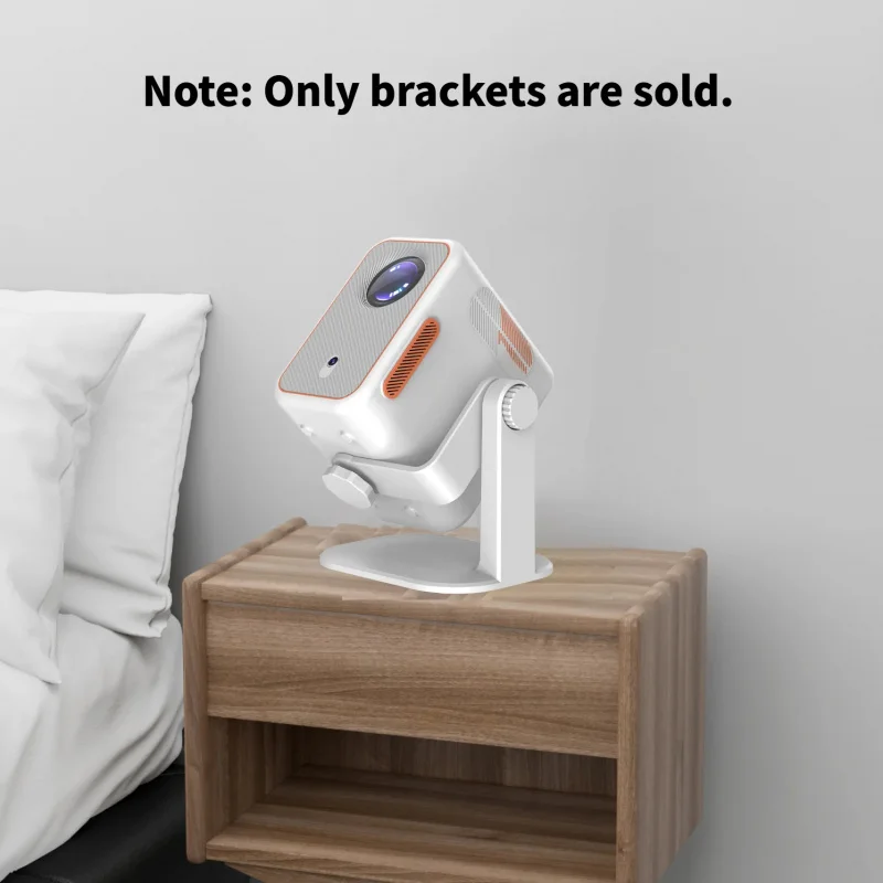 360° Pan Tilt Projector Stand Desktop Rotating Bracket Bedside Support for Ceiling Projection
360° Pan Tilt Projector Stand Desktop Rotating Bracket Bedside Support for Ceiling Projection