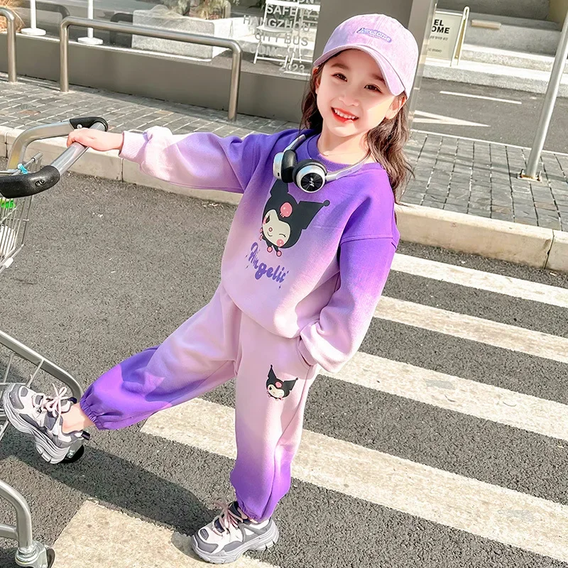 2024 New Kuromi Girls Hoodie Pants Set Sanrio Kawaii Anime My Melody Autumn Cartoon Cute Children Clothes Tide Gift for Kids
2024 New Kuromi Girls Hoodie Pants Set Sanrio Kawaii Anime My Melody Autumn Cartoon Cute Children Clothes Tide Gift for Kids