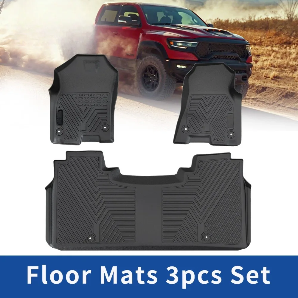 3D Floor Mats for 2019-2024 Dodge Ram 1500 Crew Cab All Weather TPE Rubber Liner
3D Floor Mats for 2019-2024 Dodge Ram 1500 Crew Cab All Weather TPE Rubber Liner