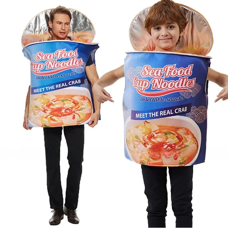 Halloween Costume Instant Noodles Bucket Funny Food Theme Party Seafood Noodles Dress up Clothes Chinese Stage Costume Women
Halloween Costume Instant Noodles Bucket Funny Food Theme Party Seafood Noodles Dress up Clothes Chinese Stage Costume Women
