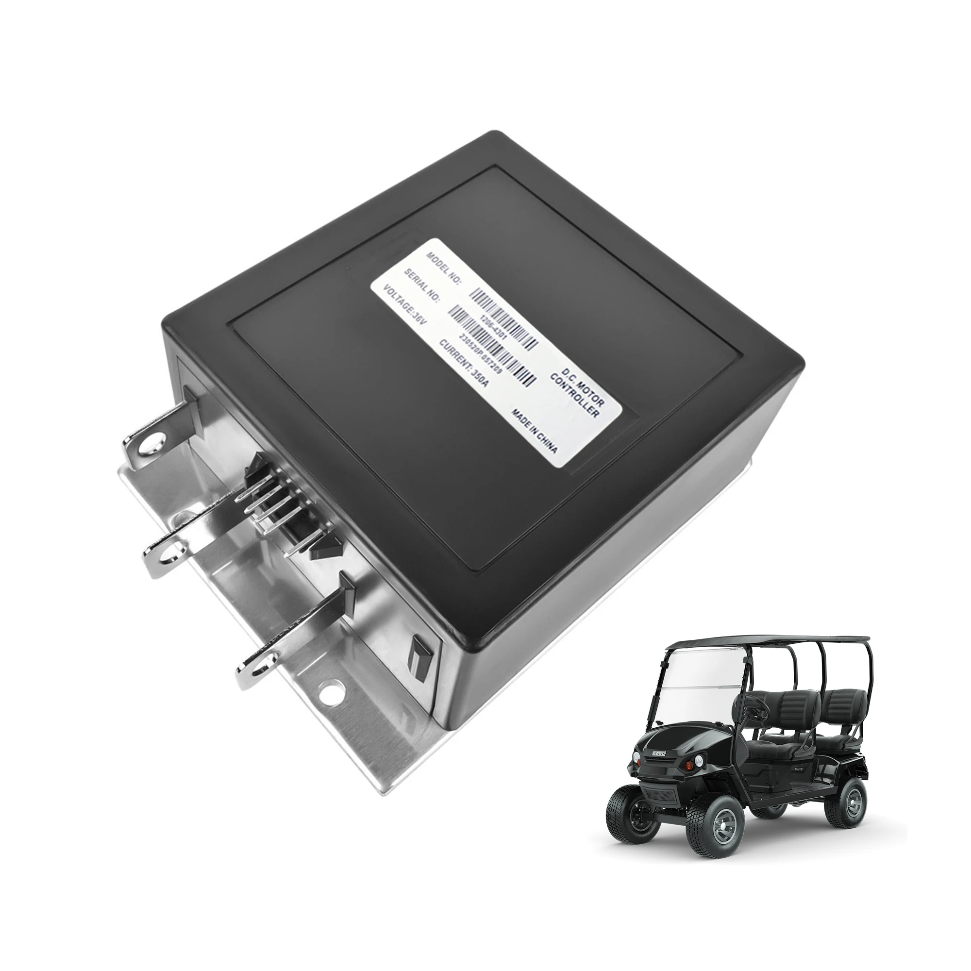 Контроллер двигателя тележки для гольфа 1206-4301 36 В 350 А 5-контактный, совместимый с Medalist EZGO TXT, серия ее заменяет 25864G09 (1994-2012)
Контроллер двигателя тележки для гольфа 1206-4301 36 В 350 А 5-контактный, совместимый с Medalist EZGO TXT, серия ее заменяет 25864G09 (1994-2012)