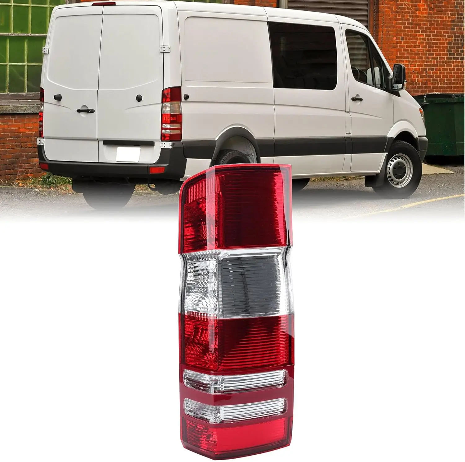 Tail Light Compatible with 2007-2018 Mercedes-Benz Dodge Freightliner Sprinter 2500/3500 No Bulbs (Right Passenger Side)
Tail Light Compatible with 2007-2018 Mercedes-Benz Dodge Freightliner Sprinter 2500/3500 No Bulbs (Right Passenger Side)