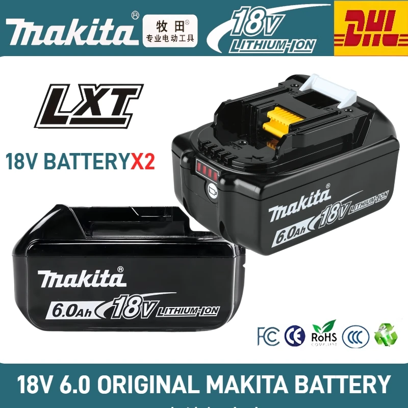 100% Original Makita 18V 3Ah/6Ah/5Ah tool Battery BL1860B BL1850 BL1840B BL1830B accessories Replacement lithium battery 18 volt
100% Original Makita 18V 3Ah/6Ah/5Ah tool Battery BL1860B BL1850 BL1840B BL1830B accessories Replacement lithium battery 18 volt