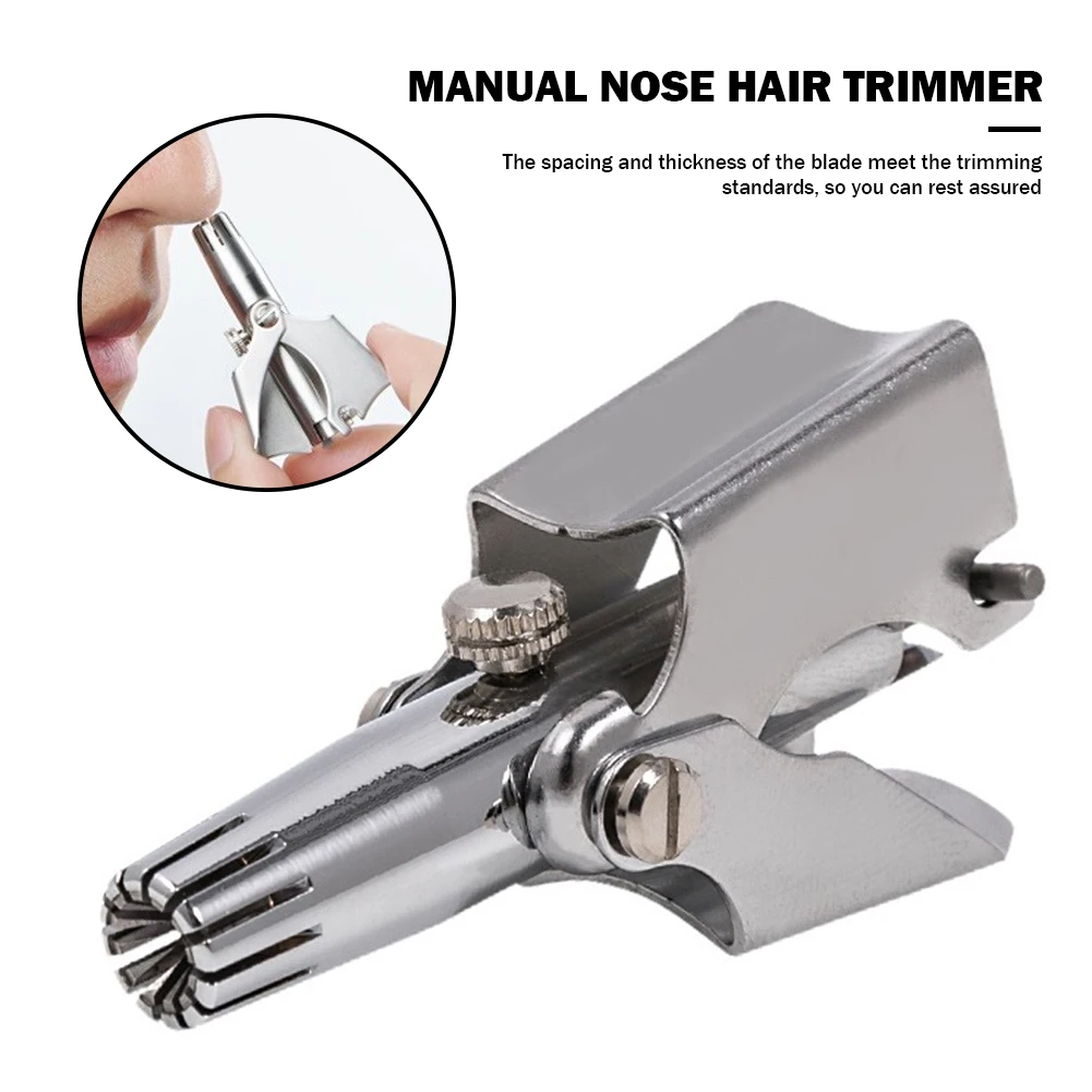 Stainless Steel Manual Hair Trimmer for Shaving Nose Ear Hair Multi-functional Practical Convenient Trimming Shaver
Stainless Steel Manual Hair Trimmer for Shaving Nose Ear Hair Multi-functional Practical Convenient Trimming Shaver