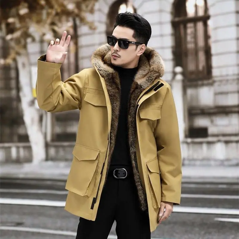 2026 Pie Overcome, мужское меховое пальто с хлопковой подкладкой, среднее и длинное пальто со съемной подкладкой, утолщенное меховое интегрированное камуфляжное пальто в стиле милитари
2026 Pie Overcome, мужское меховое пальто с хлопковой подкладкой, среднее и длинное пальто со съемной подкладкой, утолщенное меховое интегрированное камуфляжное пальто в стиле милитари