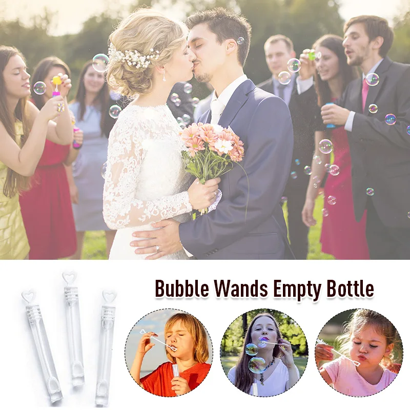 48Pcs Bubble Maker Water Bottle Toy Love Heart Wand Tube Wedding Party Prop Gift Love Tube Bubble Water Empty Bottle
48Pcs Bubble Maker Water Bottle Toy Love Heart Wand Tube Wedding Party Prop Gift Love Tube Bubble Water Empty Bottle