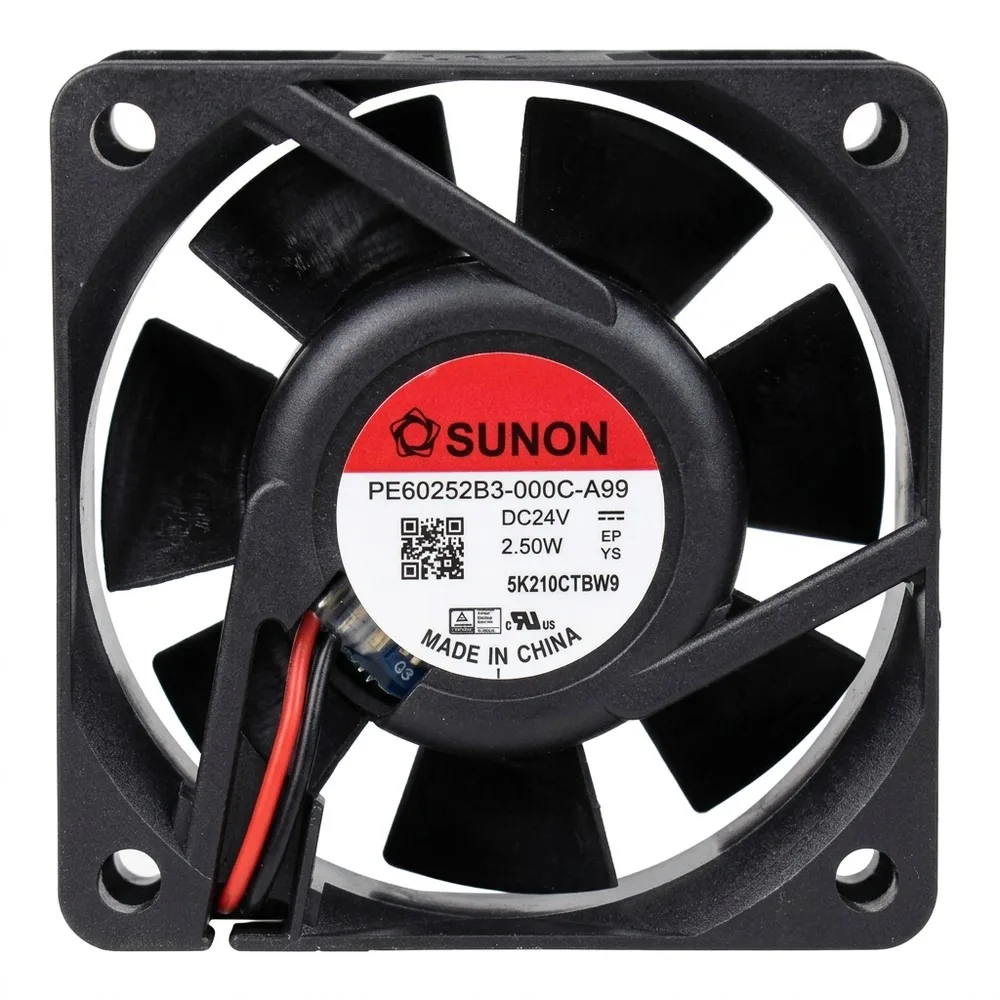 For SUNON PE60252B3-000C-A99 24V 2.50W 6025 6cm 2-Wire Cooling Fan
For SUNON PE60252B3-000C-A99 24V 2.50W 6025 6cm 2-Wire Cooling Fan