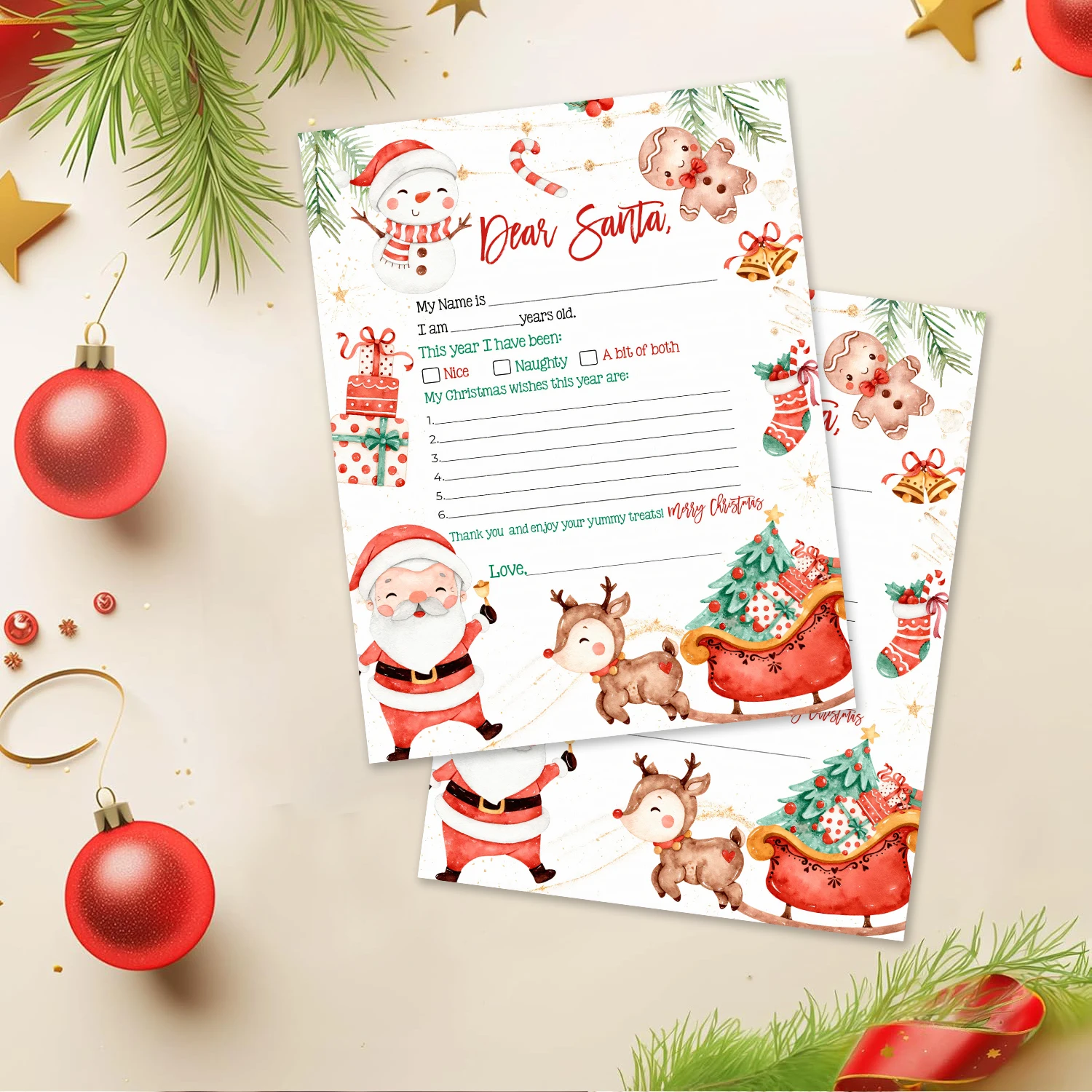 24 Pcs Santa Christmas Wish List Writing Card Fill in The Blank Cards for Holiday Greeting Supplies Gifts
24 Pcs Santa Christmas Wish List Writing Card Fill in The Blank Cards for Holiday Greeting Supplies Gifts