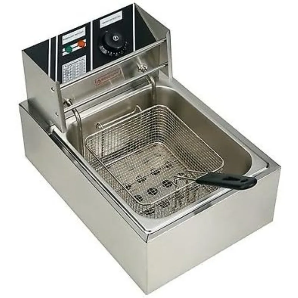 Коммерческая настольная электрическая фритюрница объемом 6 л с корзиной для жарки и лопаткой, 2500 Вт
Коммерческая настольная электрическая фритюрница объемом 6 л с корзиной для жарки и лопаткой, 2500 Вт